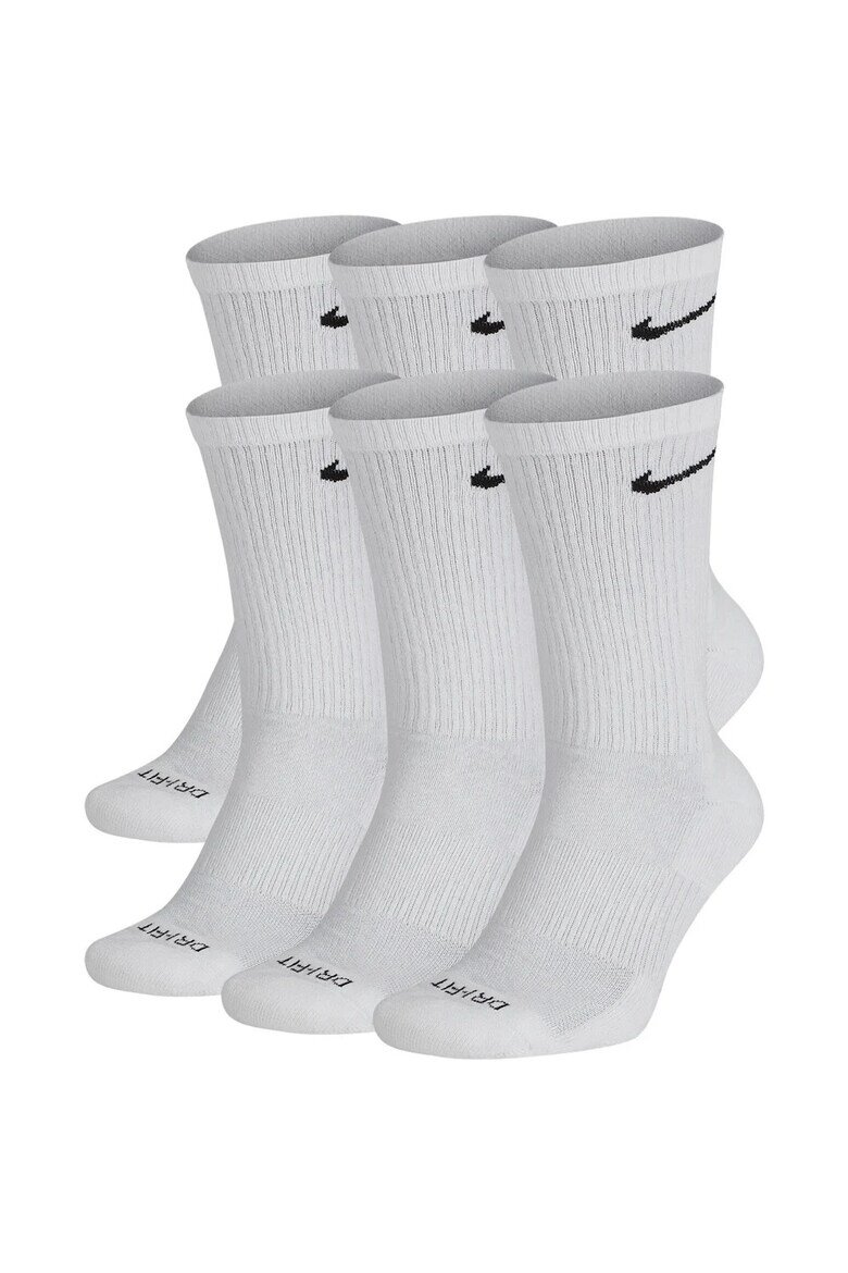 Nike Комплект от 6 чифта чорапи Everyday Plus Cushioned Training Crew Бял