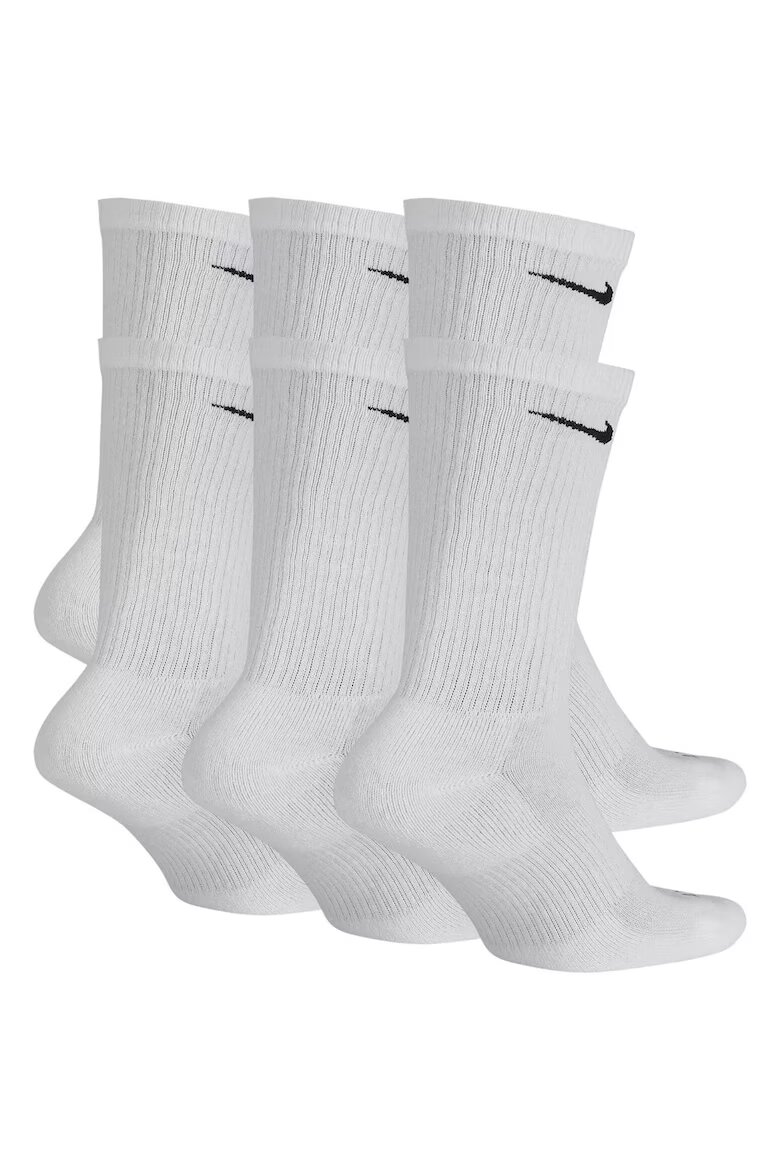Nike Комплект от 6 чифта чорапи Everyday Plus Cushioned Training Crew Бял