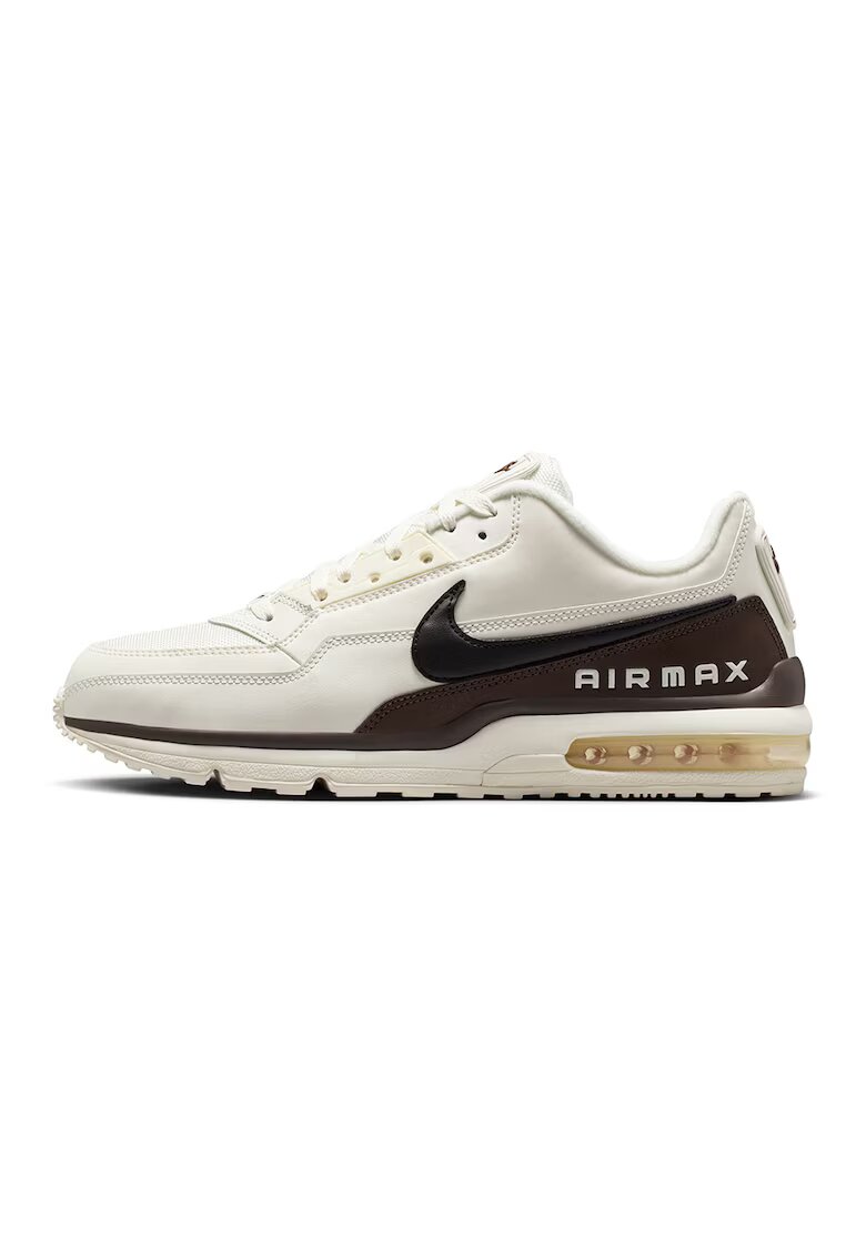 Nike Кожени маратонки Air Max с текстил - Тъмнокафяв/Слонова кост/Черен