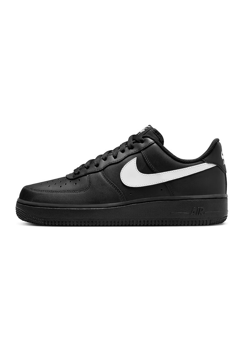 Nike Кожени спортни обувки Air Force - Бял/Черен