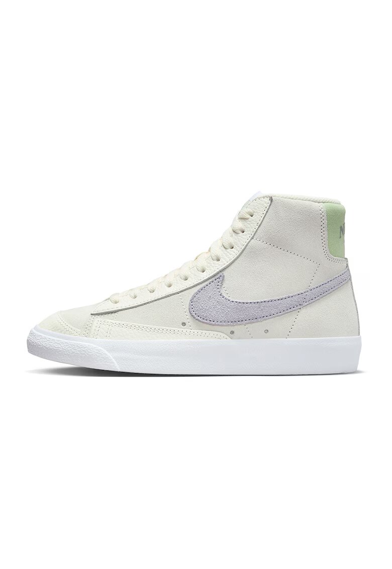 Nike Кожени спортни обувки Blazer 77 - Лилав/Крем"