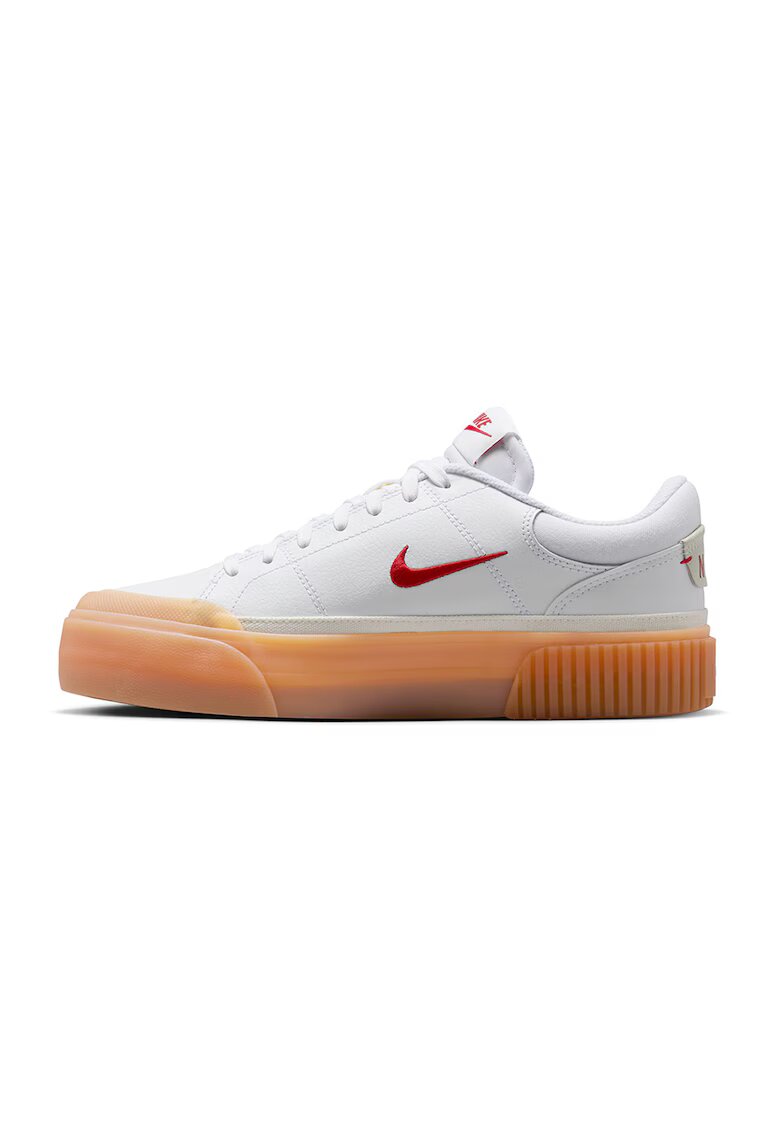 Nike Кожени спортни обувки Court Legacy с текстил - Червен/Бял