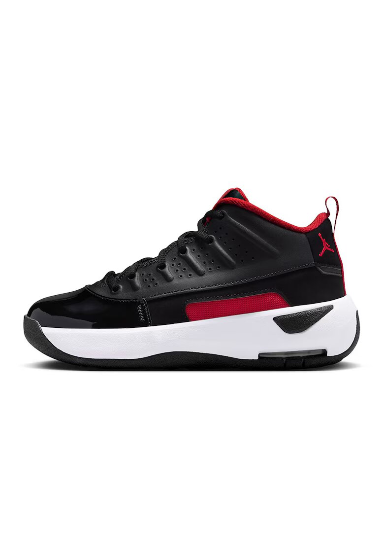 Nike Кожени спортни обувки Jordan Max Aura 7 със синтетика - Червен/Бял/Черен