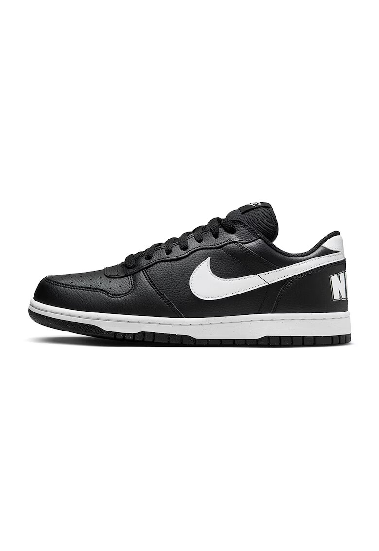 Nike Кожени спортни обувки с еко кожа - Бял/Черен