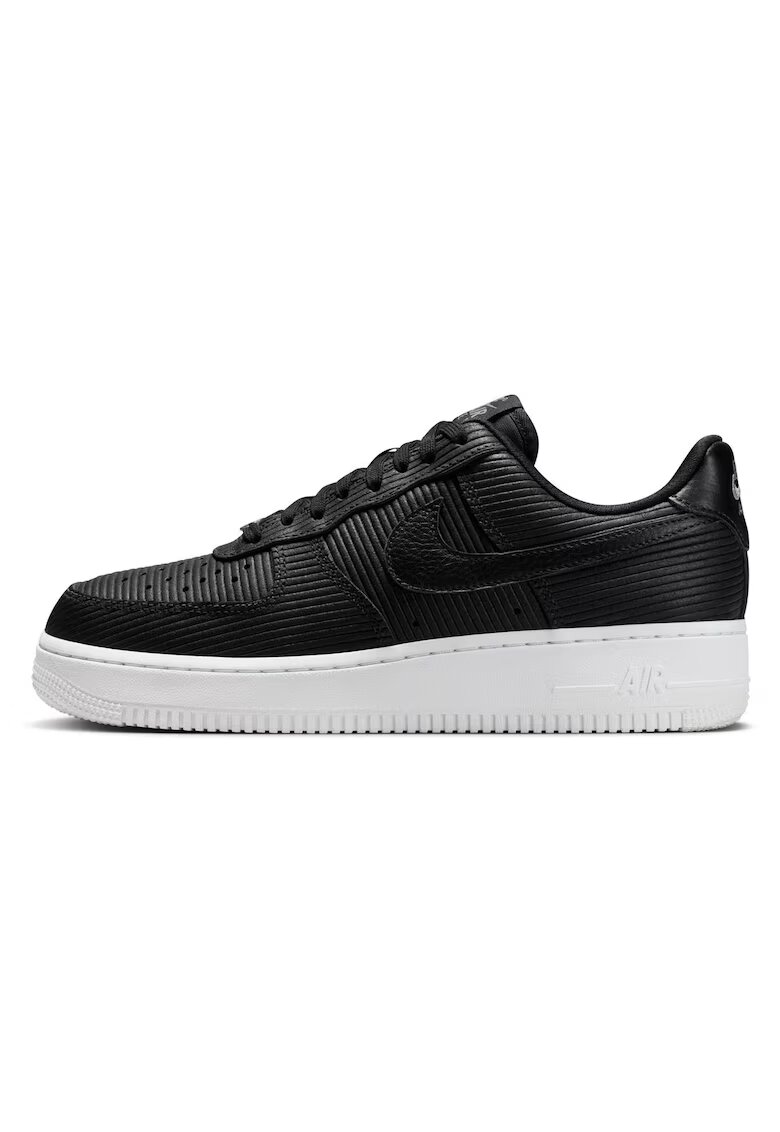 Nike Маратонки Air Force 1 '07 - черни - естествена кожа - Черен