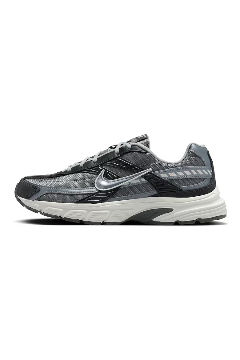 Nike Маратонки от кожа и мрежеста материя Темносиво Въглен сиво