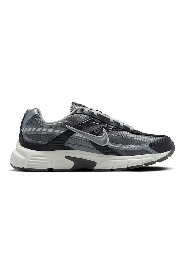 Nike Маратонки от кожа и мрежеста материя Темносиво Въглен сиво
