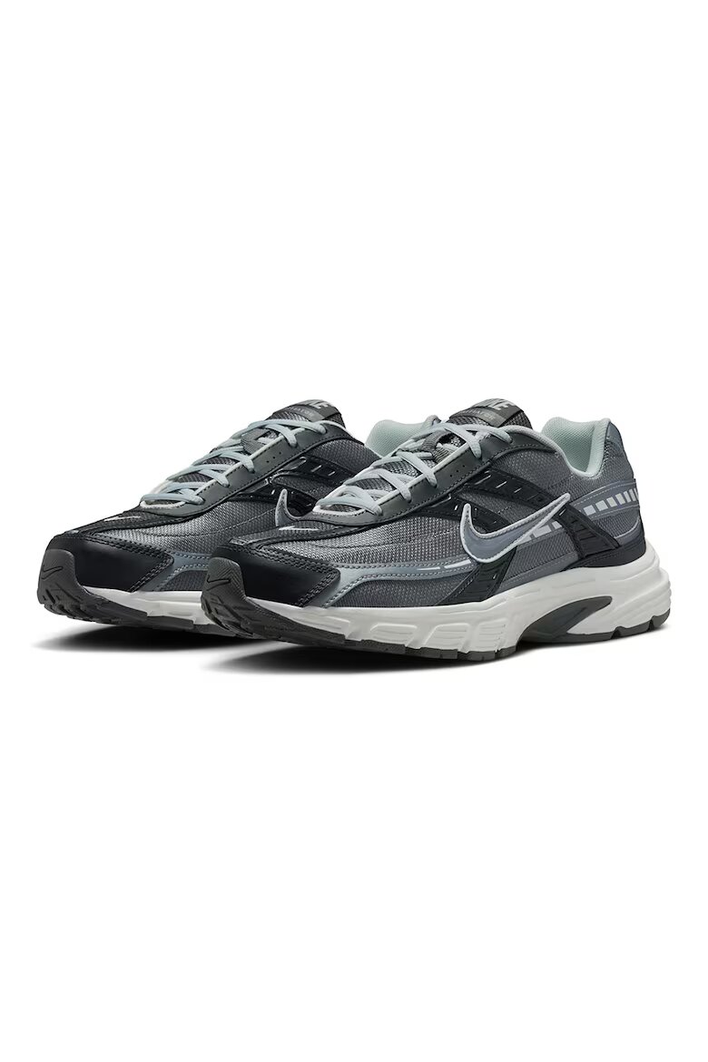 Nike Маратонки от кожа и мрежеста материя Темносиво Въглен сиво