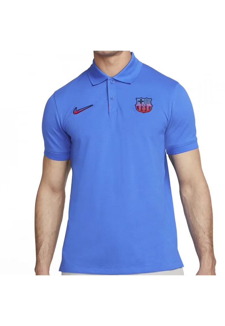 Nike Мъжка тениска тип поло" FC Barcelona 22/23 - синя - "