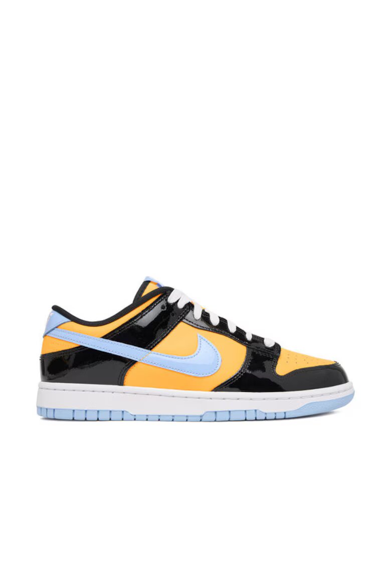 Nike Мъжки кецове Dunk Low Retro SE - естествена кожа - черен/алуминий - оранжев