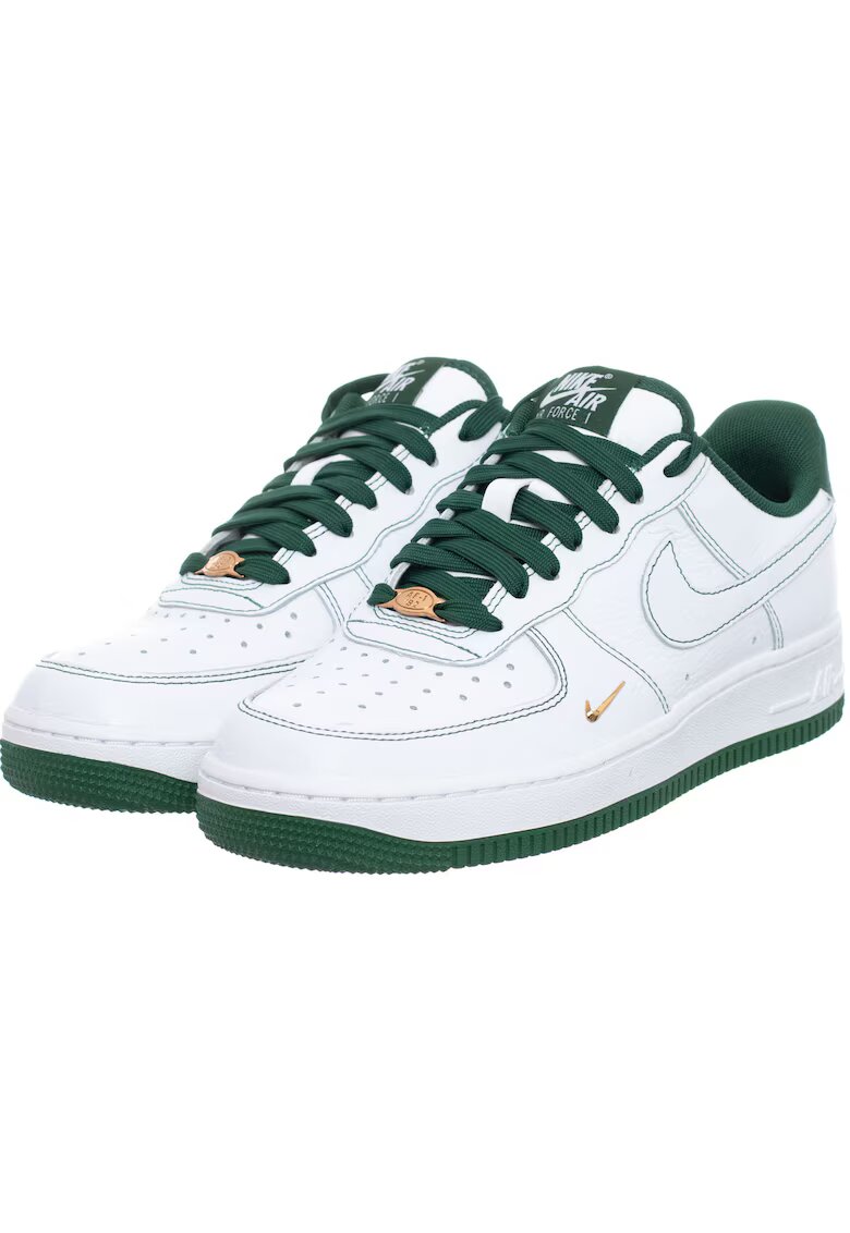 Nike Мъжки маратонки W Air Force 1'07 Mini Jewel - кожа бял/зелен - Бял/Зелен