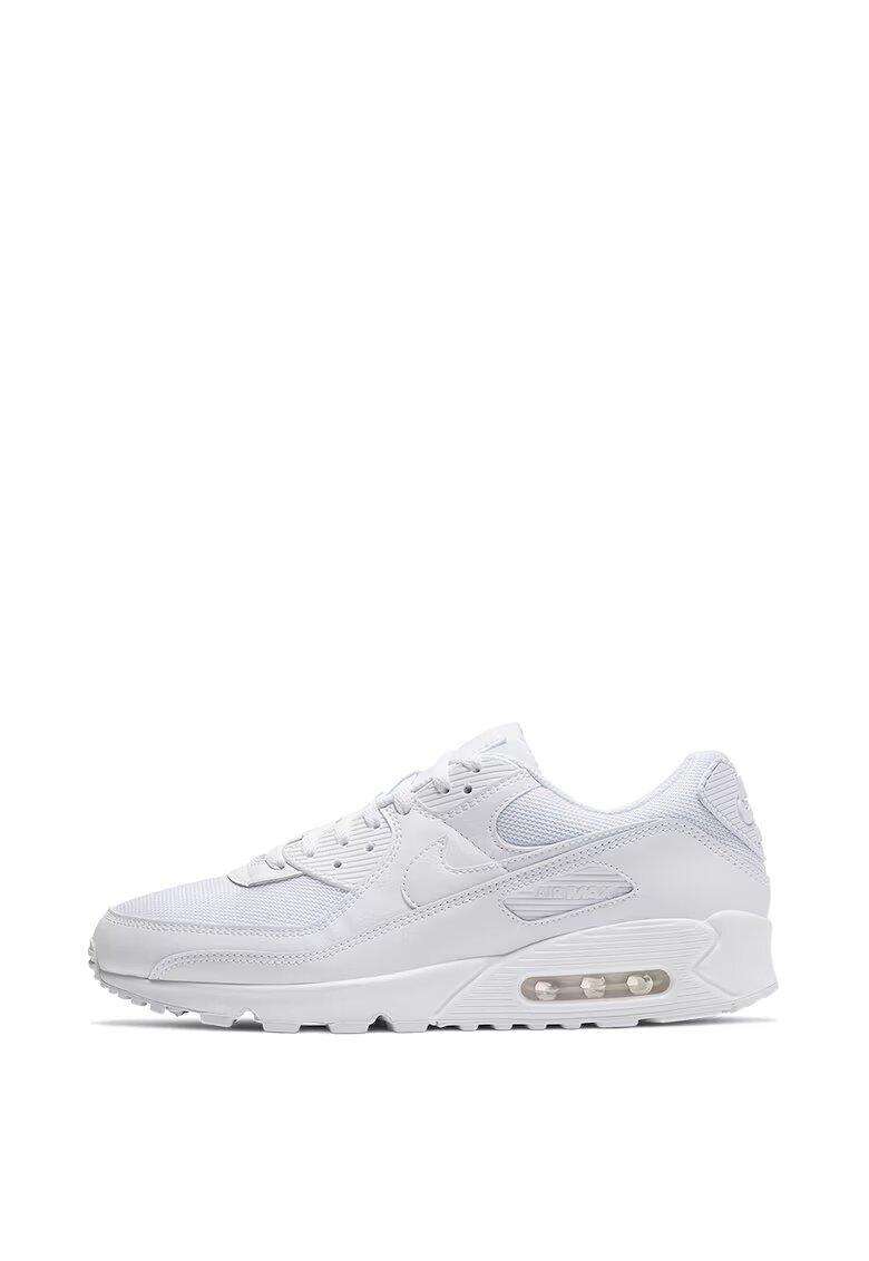 Nike Мъжки обувки Air Max 90 White Естествена кожа - Бял