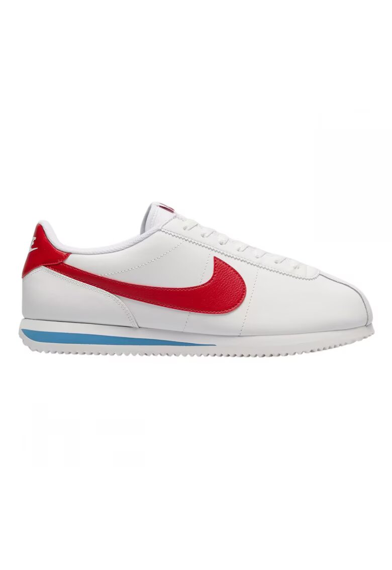 Nike Мъжки спортни обувки 305187819 - Екокожа - Бели - Червен/Бял