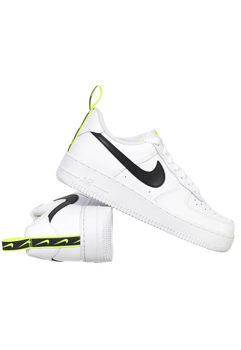 Nike Мъжки спортни обувки Air Force 1 07 Low - бели - естествена кожа - за фитнес