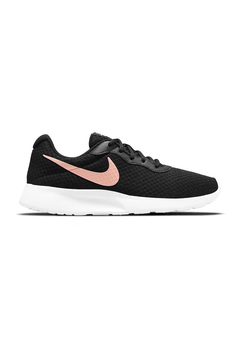 Nike Мрежести спортни обувки Tanjun с лого - Черен/Розово