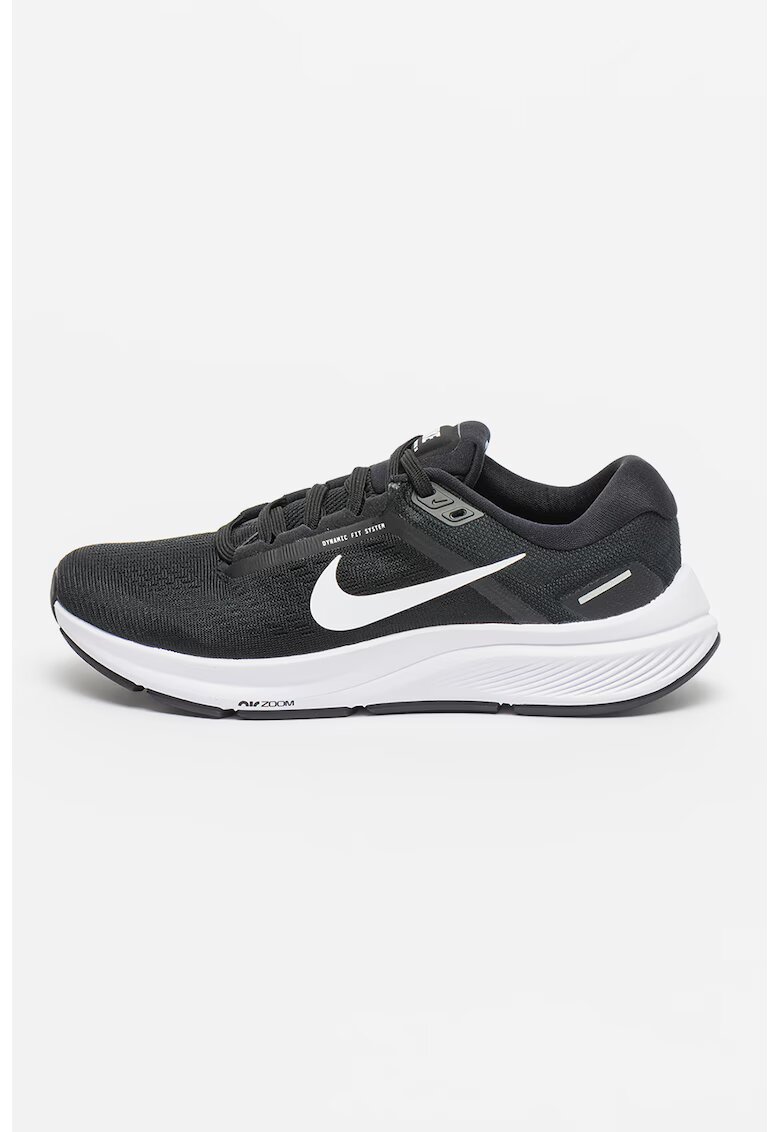 Nike Обувки Air Zoom Structure 24 Road за бягане - Бял/Черен