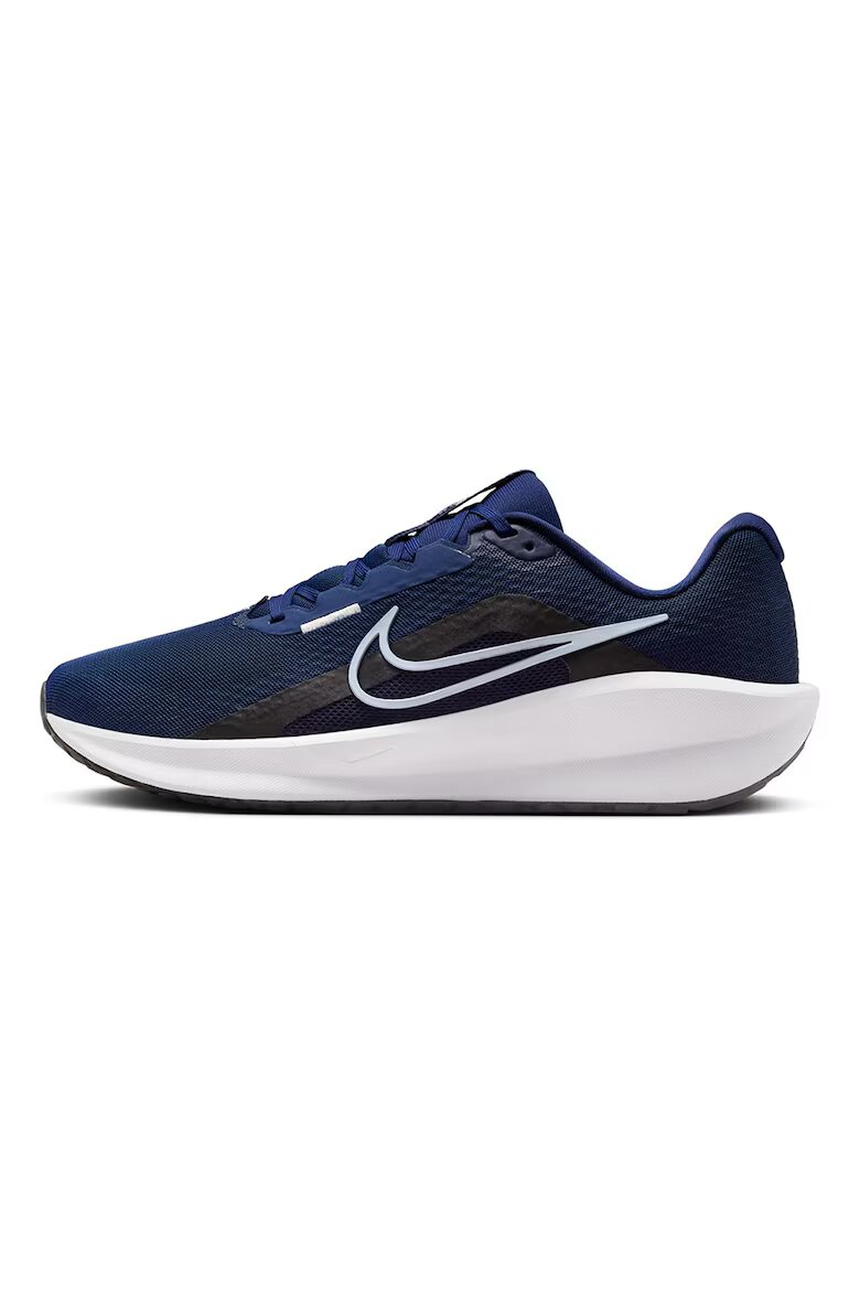 Nike Обувки Downshifter 13 Road за бягане с мрежа и лого Бял/Черен/Тъмносин