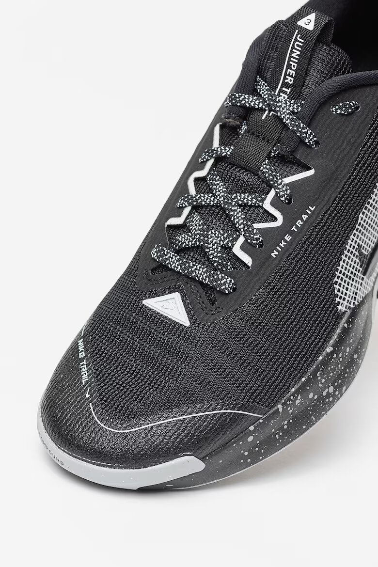 Nike Обувки Juniper Trail 3 за бягане Черен/Светло пепеляво сиво