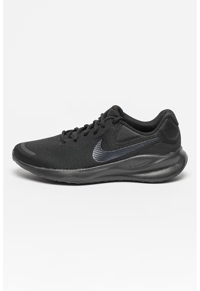Nike Обувки Revolution 7 за бягане с лого - Черен/Въглен сиво