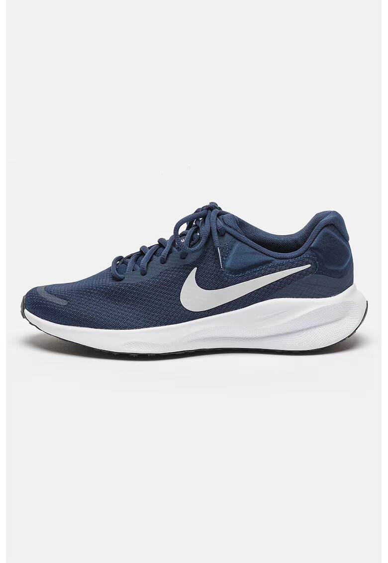 Nike Обувки Revolution 7 за бягане с лого - Ултрамарин синьо/Сребрист