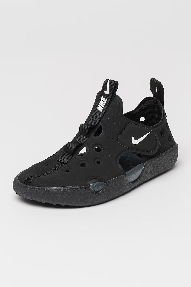Nike Обувки с велкро и отвори Бял/Черен
