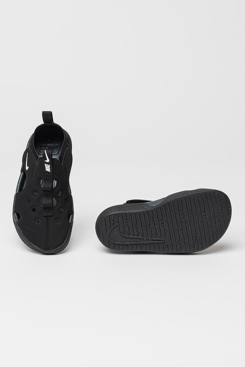 Nike Обувки с велкро и отвори Бял/Черен