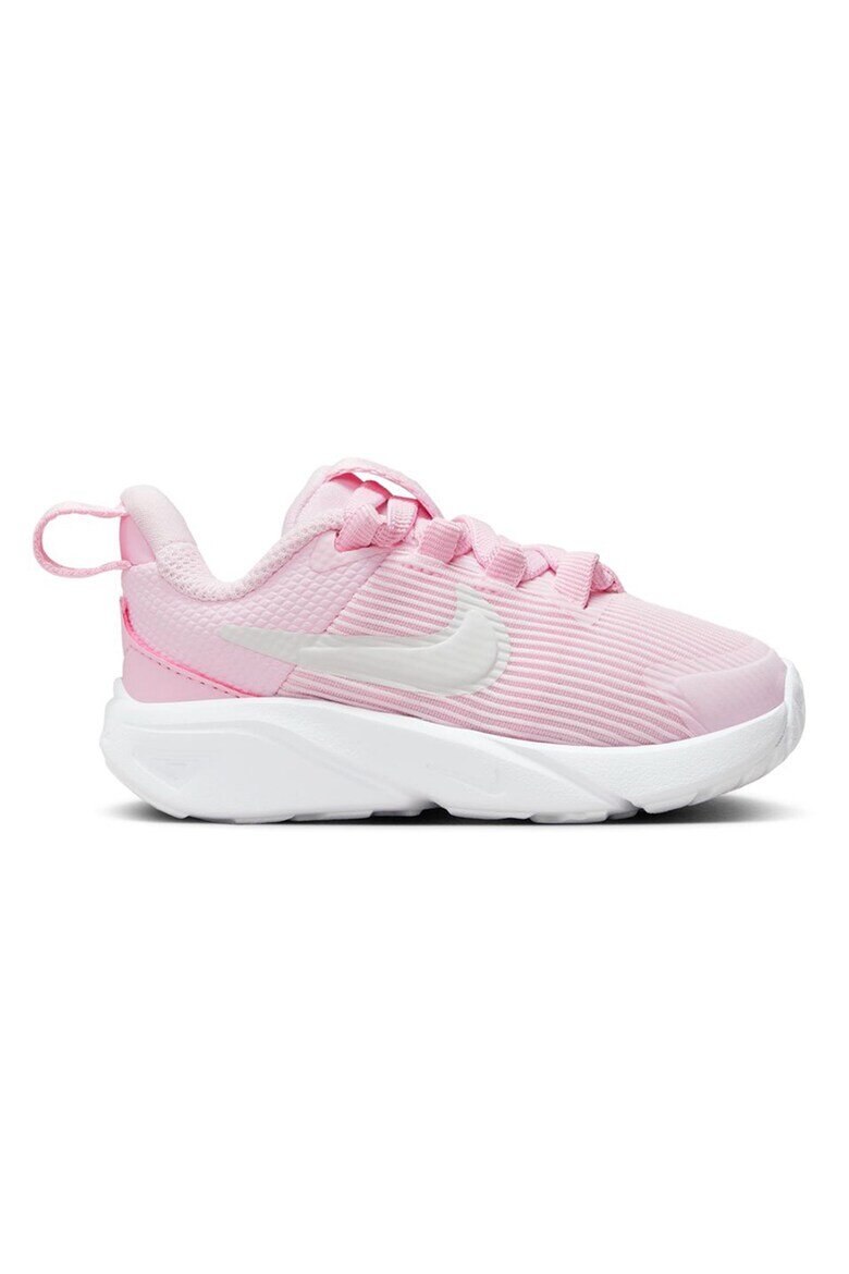 Nike Обувки Star Runner 4 за бягане със синтетика Пастелнорозов/Бял
