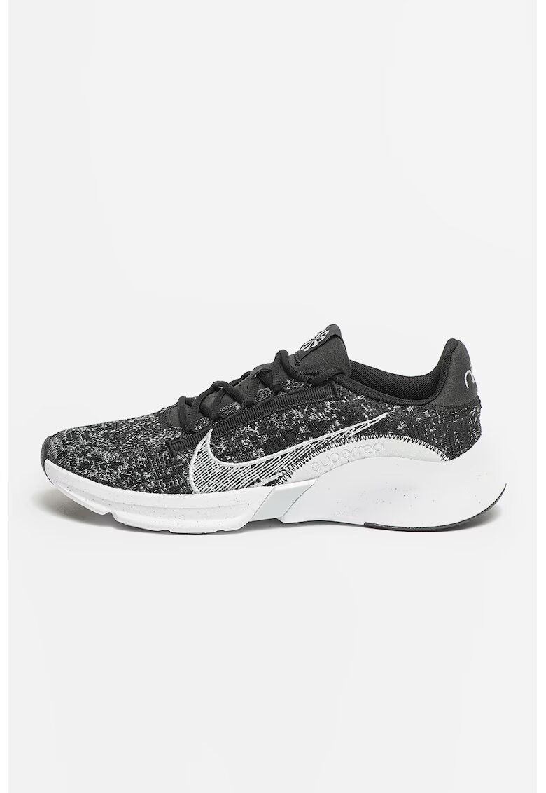 Nike Обувки SuperRep Go 3 Next Nature Flyknit за тренировка - Бял/Черен