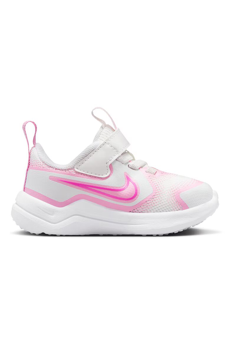 Nike Обувки за бягане Cosmic Runner с велкро Бял/Фуксия