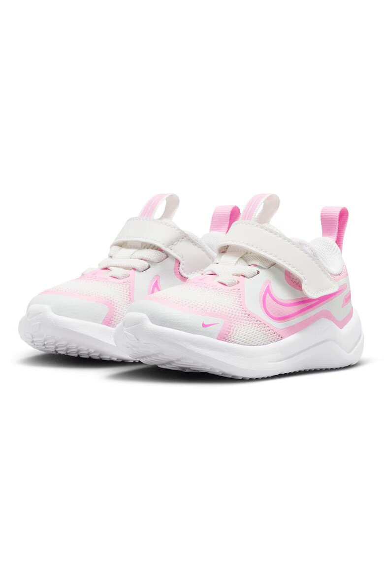 Nike Обувки за бягане Cosmic Runner с велкро Бял/Фуксия