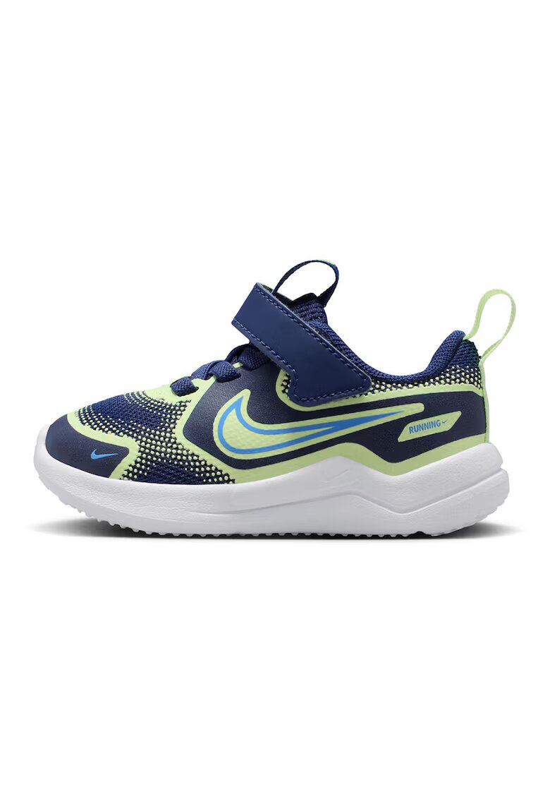 Nike Обувки за бягане Cosmic Runner с велкро - Бял/Черен/Фуксия