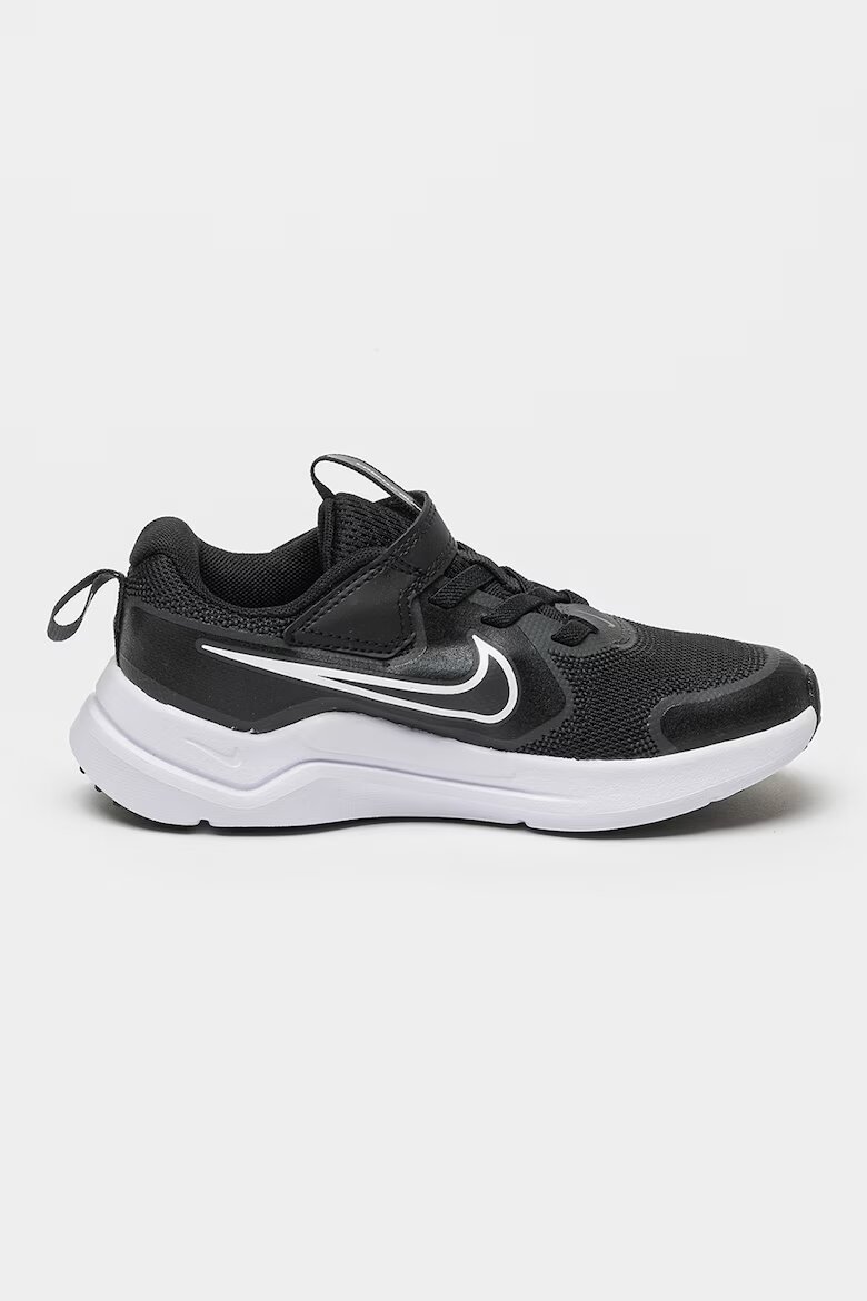 Nike Обувки за бягане Cosmic с велкро Черен/Бял