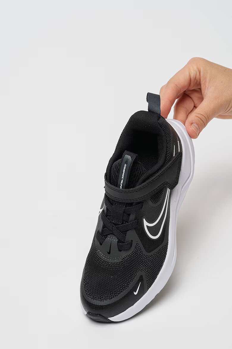 Nike Обувки за бягане Cosmic с велкро Черен/Бял
