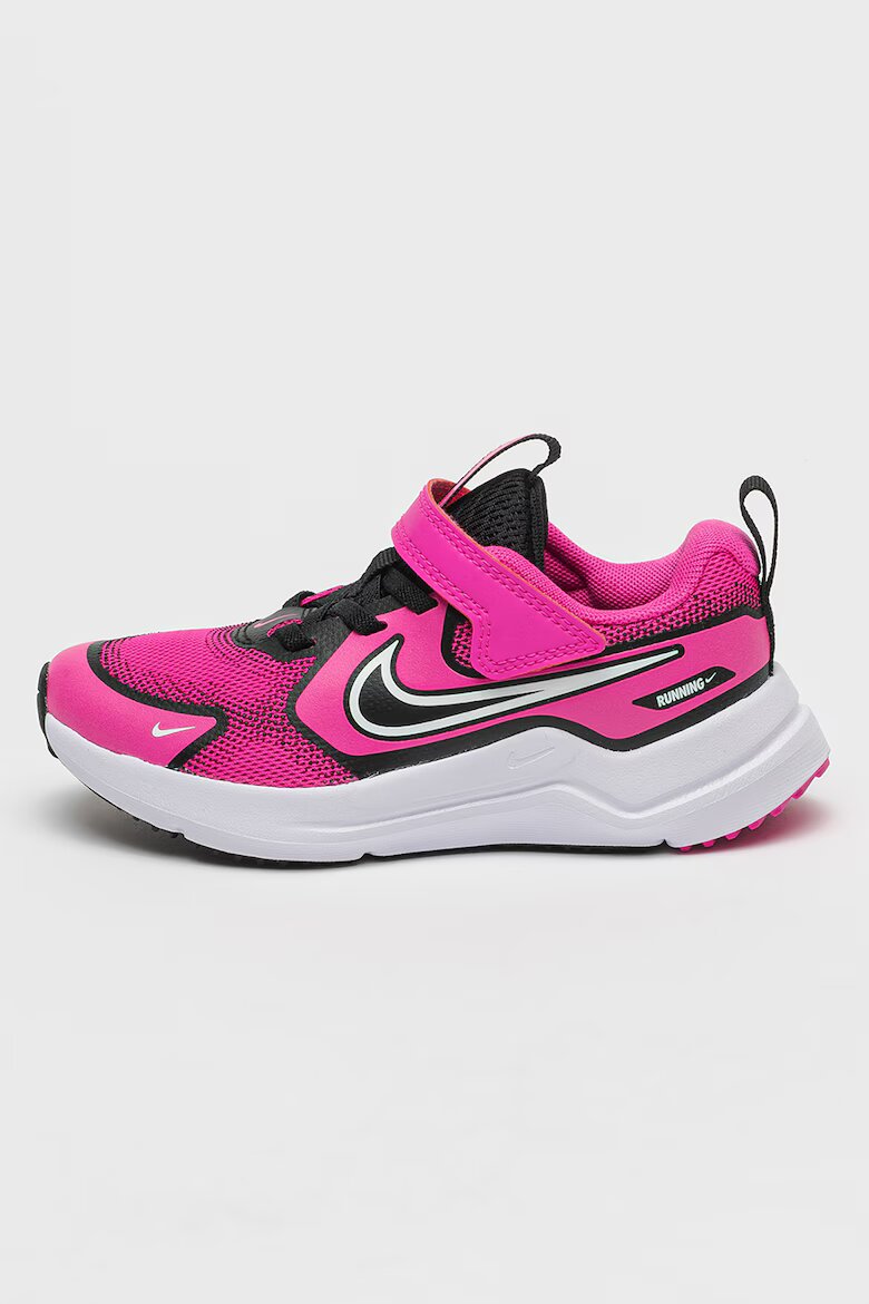 Nike Обувки за бягане Cosmic с велкро Черен/Фуксия