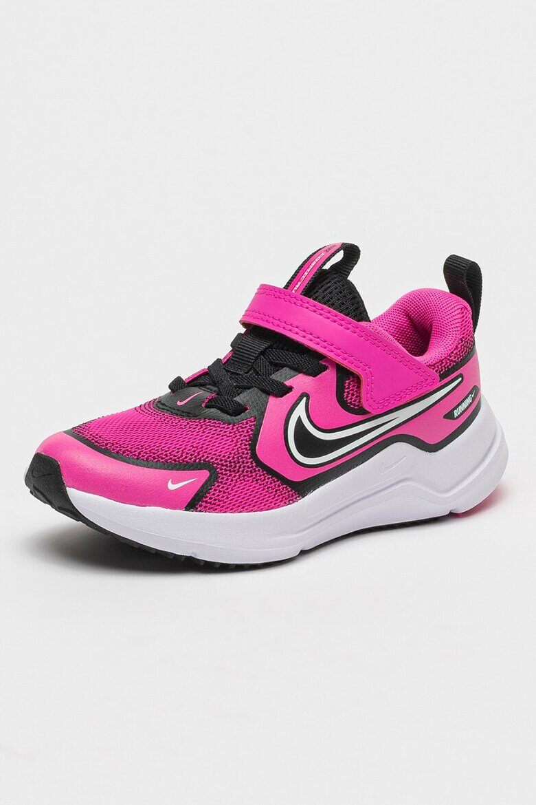 Nike Обувки за бягане Cosmic с велкро Черен/Фуксия