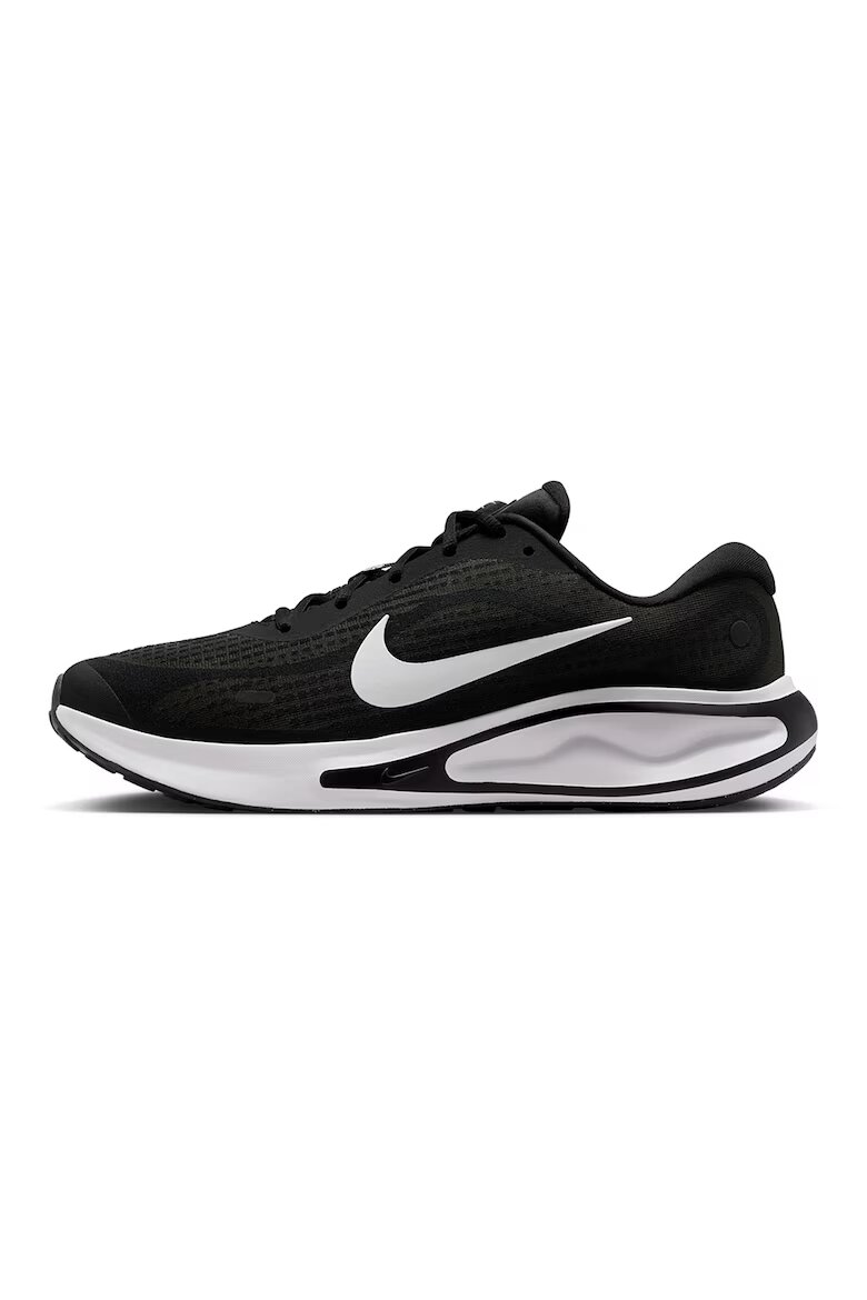 Nike Обувки за бягане Journey с мрежа и лого Бял/Черен/Антрацитно сиво