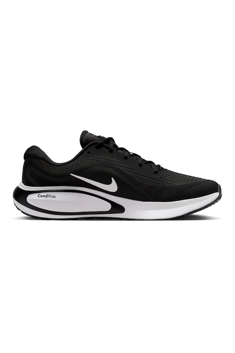 Nike Обувки за бягане Journey с мрежа и лого Бял/Черен/Антрацитно сиво