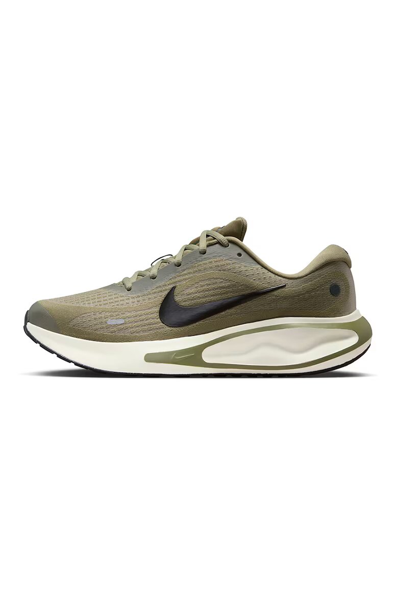 Nike Обувки за бягане Journey с мрежа и лого Черен/Тъмно каки