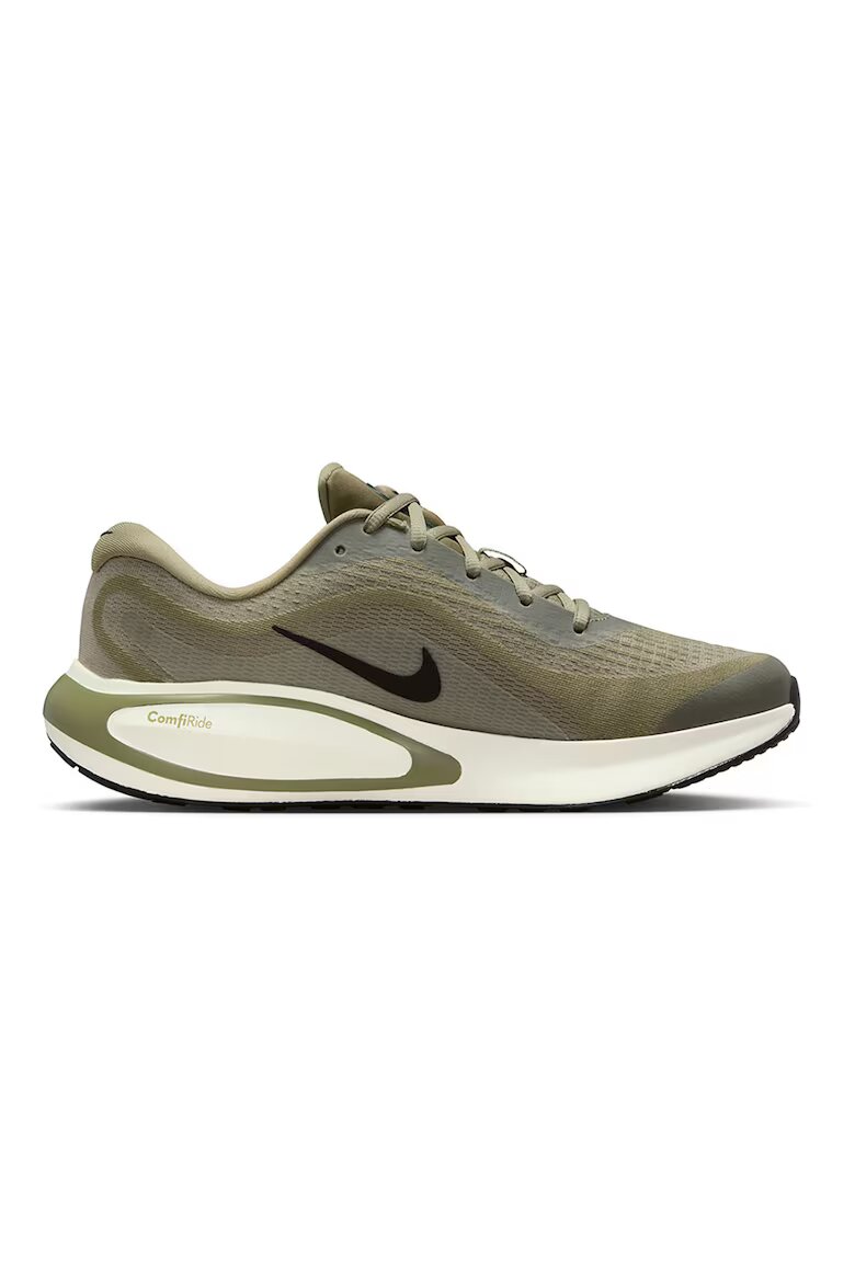 Nike Обувки за бягане Journey с мрежа и лого Черен/Тъмно каки