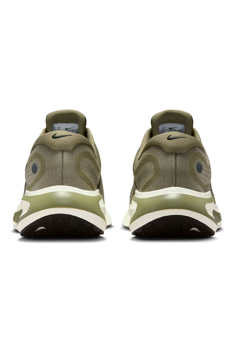 Nike Обувки за бягане Journey с мрежа и лого Черен/Тъмно каки