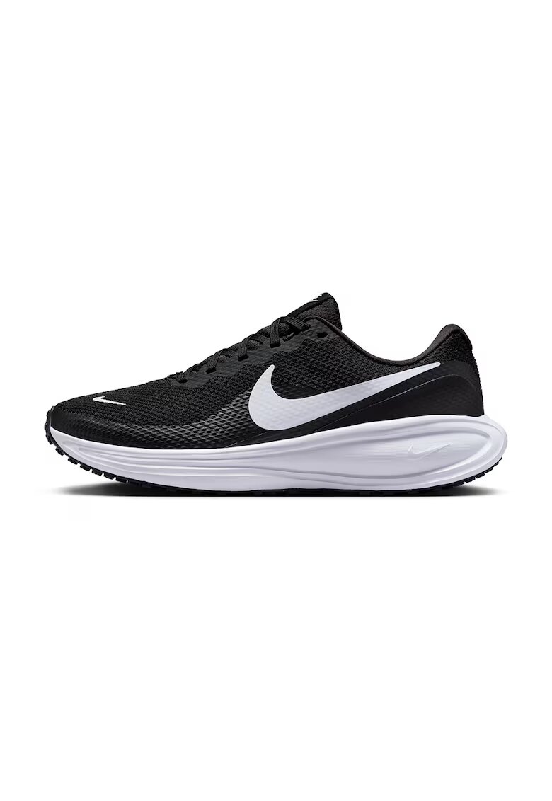 Nike Обувки за бягане Revolution 8 с омекотена стелка - Избеляло черно/Антрацитно сиво