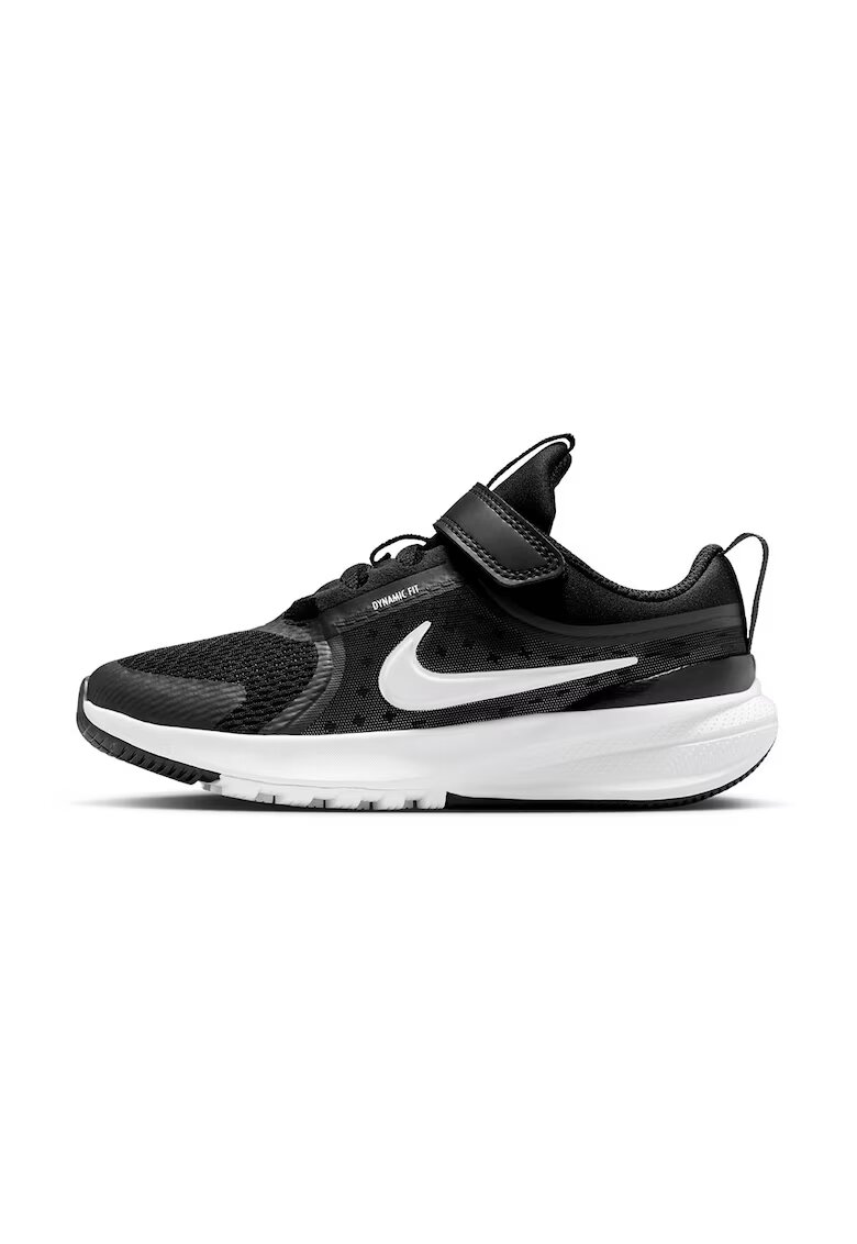 Nike Обувки за бягане Star Runner 5 с велкро - Бял/Черен/Светло