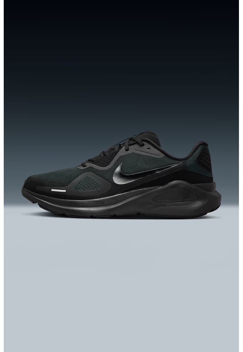 Nike Обувки за бягане Structure Road - Избеляло черно/Антрацитно сиво