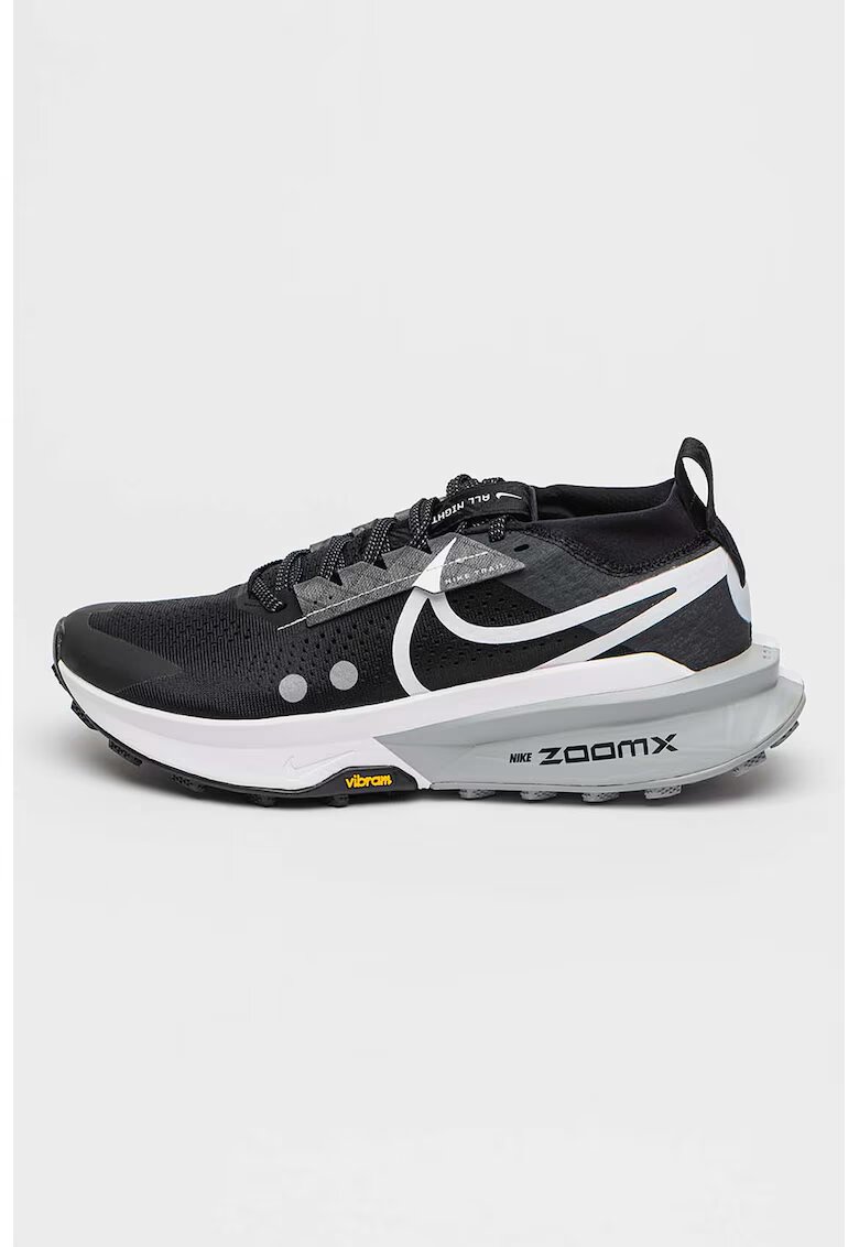 Nike Обувки Zegama 2 за бягане под глезена - Светло сив/Бледожълт/Tъмносив