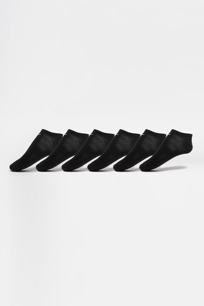 Nike Олекотени спортни чорапи Everyday до глезена - 6 чифта Бял/Черен