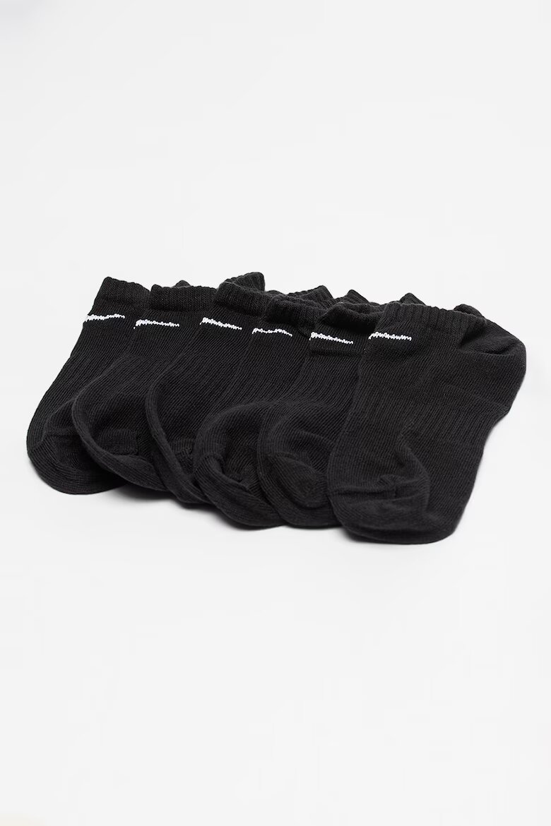 Nike Олекотени спортни чорапи Everyday до глезена - 6 чифта Бял/Черен