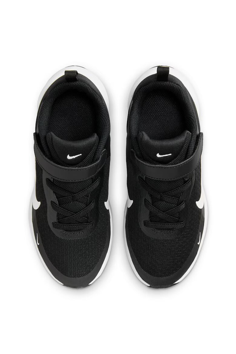 Nike Омекотени обувки Revolution 7 за бягане с велкро Бял/Черен