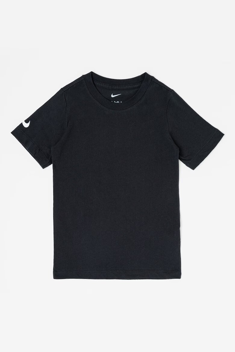Nike Памучна футболна тениска Бял/Черен