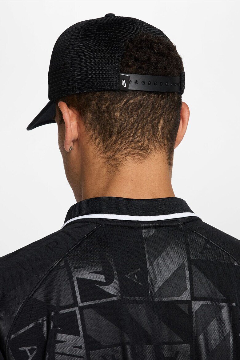 Nike Памучна шапка с лого Бял/Черен