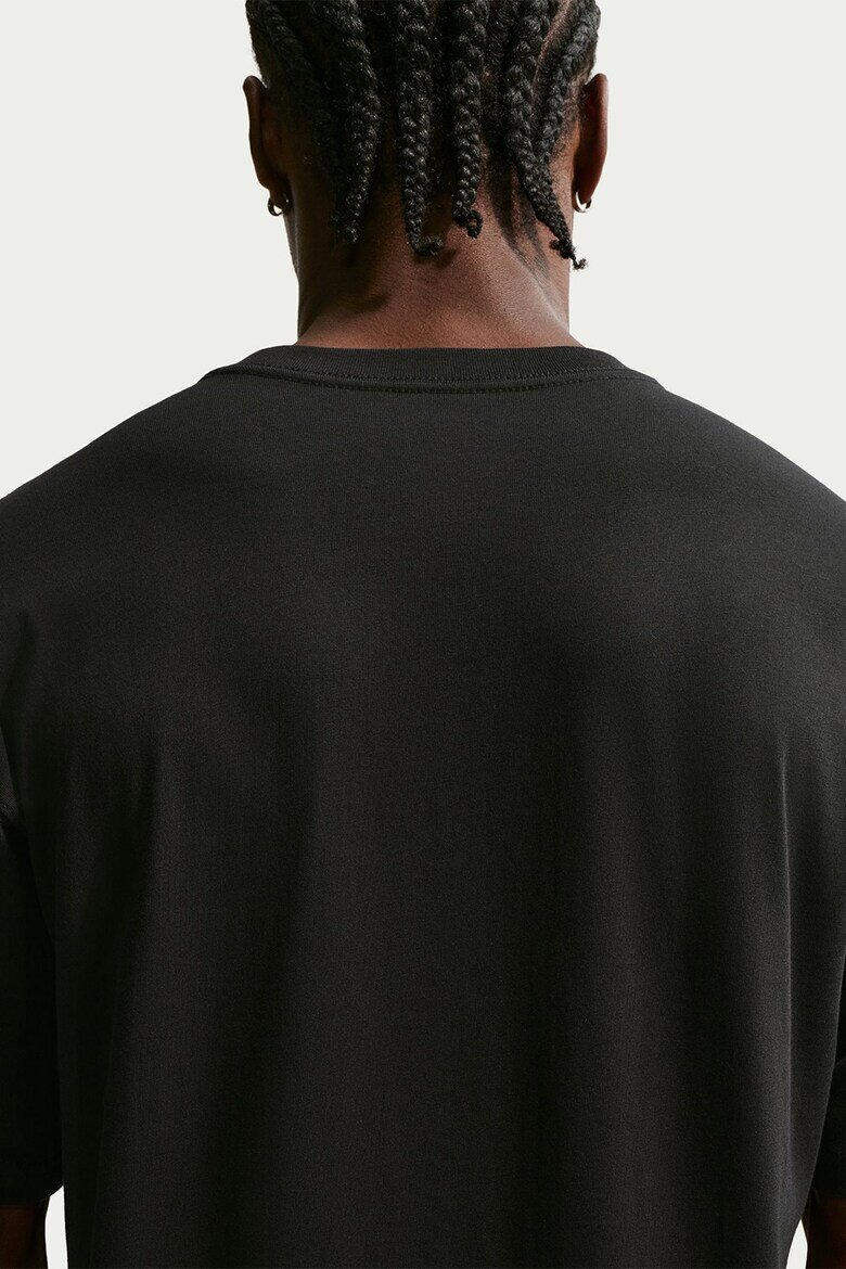 Nike Памучна тениска NSW TEE AIR с лого Черен